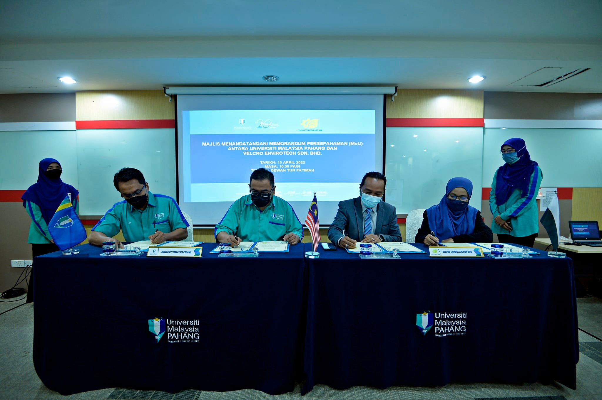 MoU Signing Ceremony Between UMP and IWK & VETSB - 15 April 2022